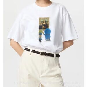 Uniqlo Louvre x Doraemon Graphic Tee, M worn once, great condition